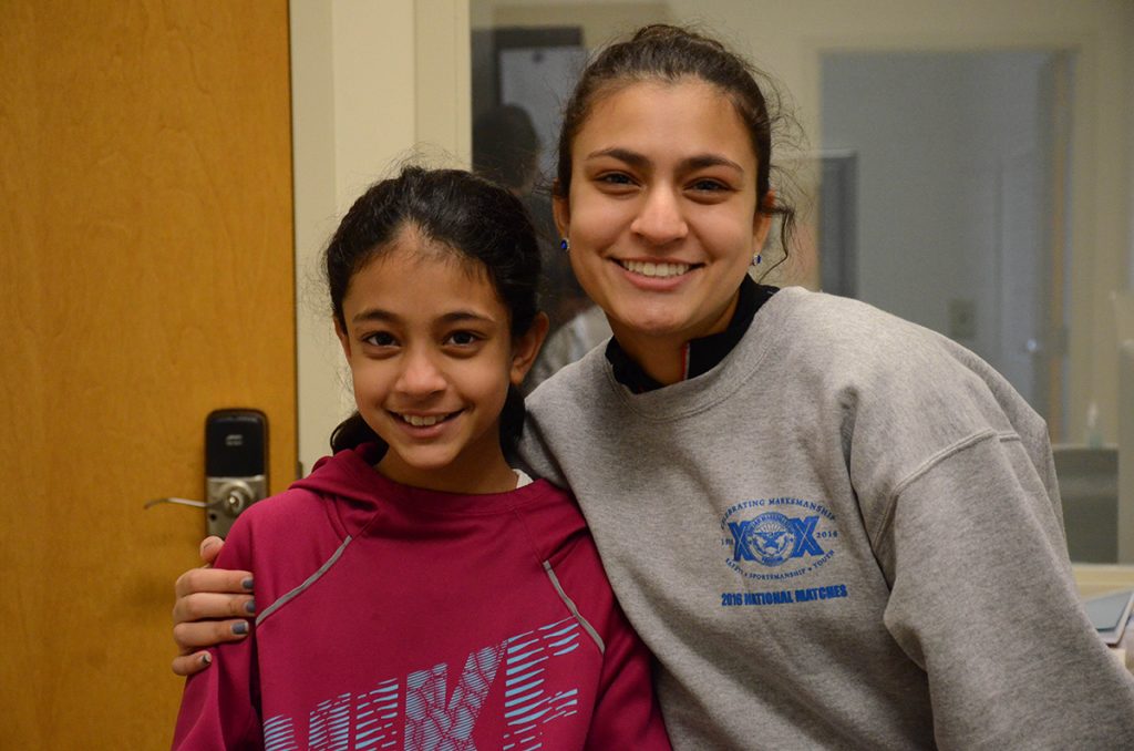 Sister Emma (left) and Aliya (right) both competed at the 2017 Camp Perry Open – Emma’s first real competition.