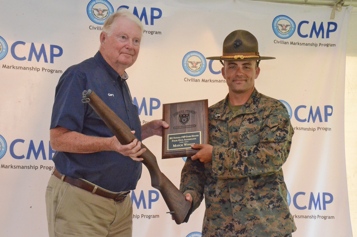 USMC’s Minturn Wins Three and FourGun Aggregates at 2021 National CMP