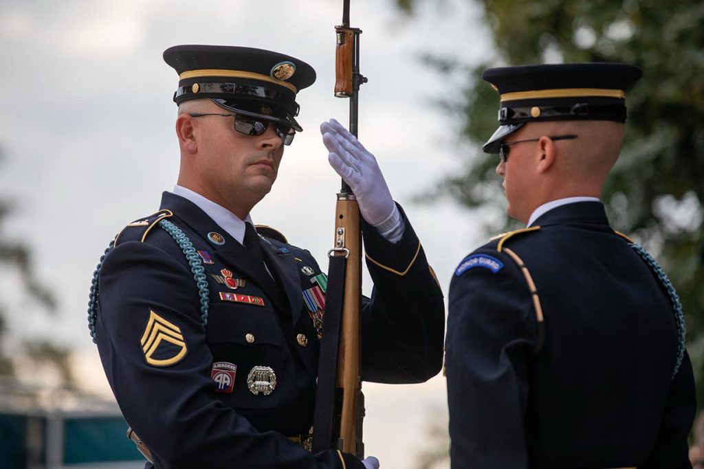 Sgt. 1st Class Alexander Deal was a Guard at the Tomb of the Unknown Soldier in Arlington National Cemetery, Virginia. Photo Courtesy of the U.S. Army Old Guard