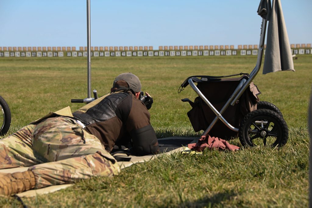 SFC Deal firing in prone at Camp Perry.