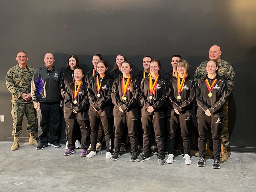 Granbury Marine Corps JROTC team photo