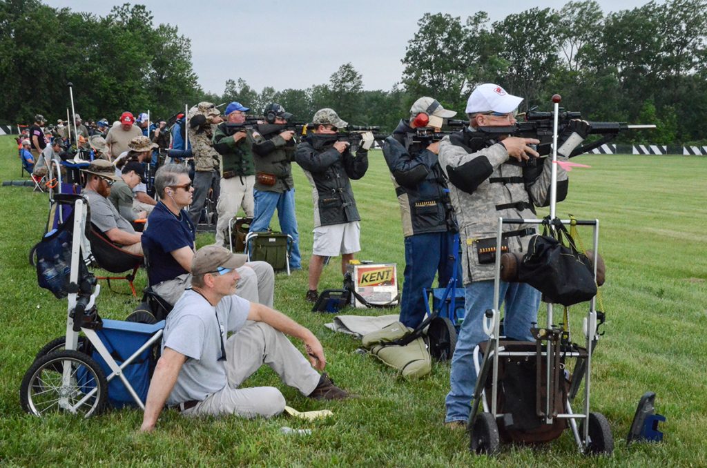 Firing line for Highpower Rifle Shooters on Viale Range.