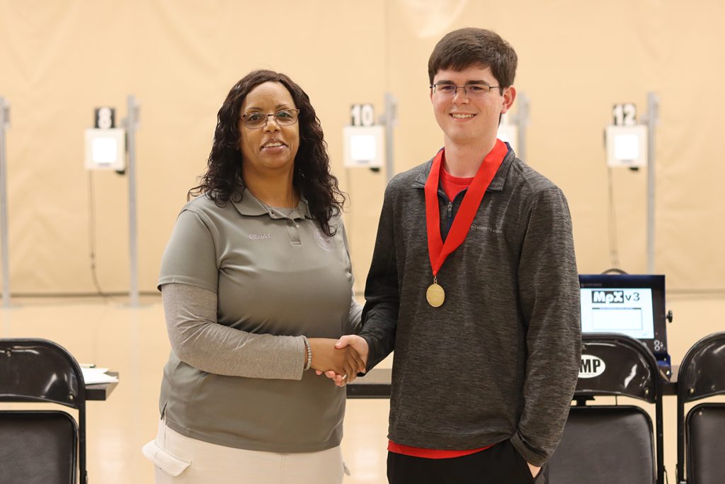 Renay with junior medal winner