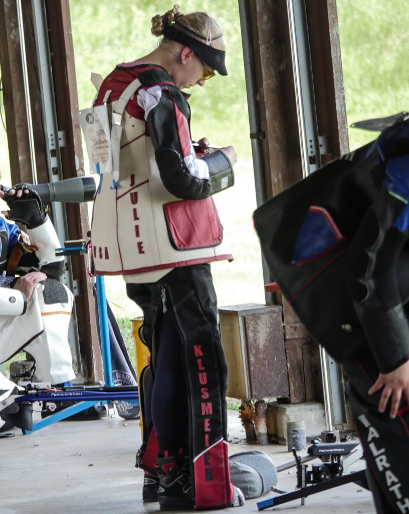 Julie on smallbore range