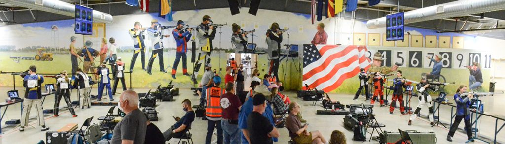 Mural painting at the CMP Competition Center in Ohio