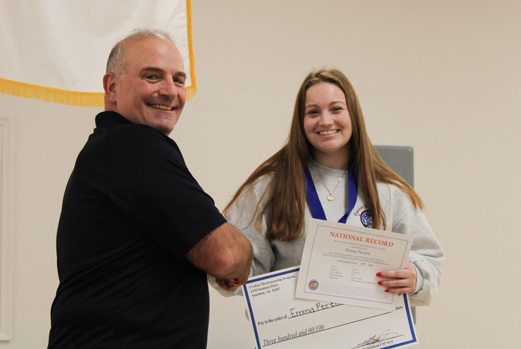 Emma with awards