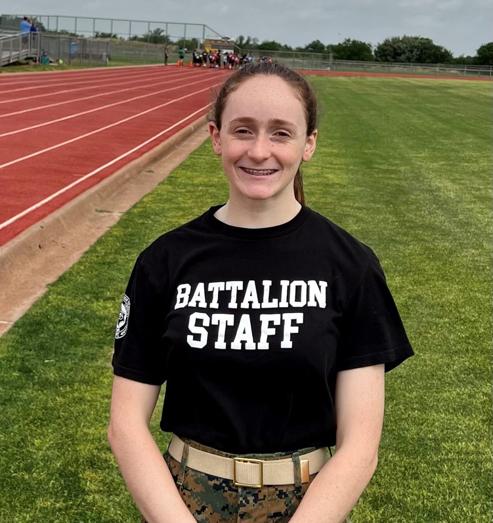 Cadet Lt. Col. Sarah Folsom poses for a photo