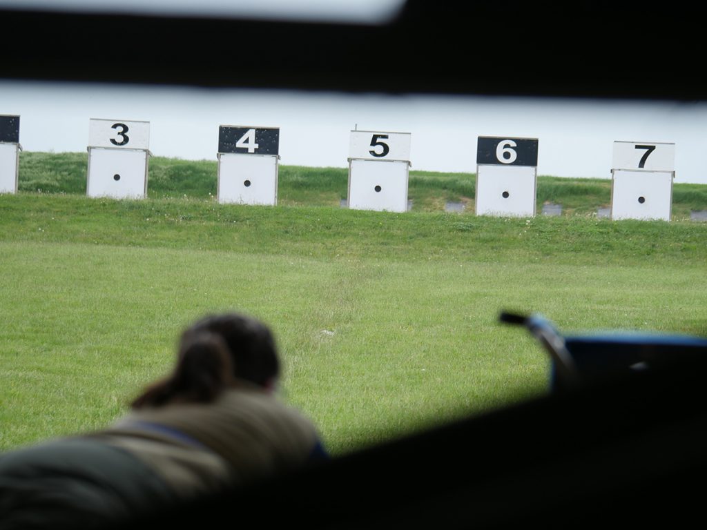 Competitor shooting at Petrarca Range
