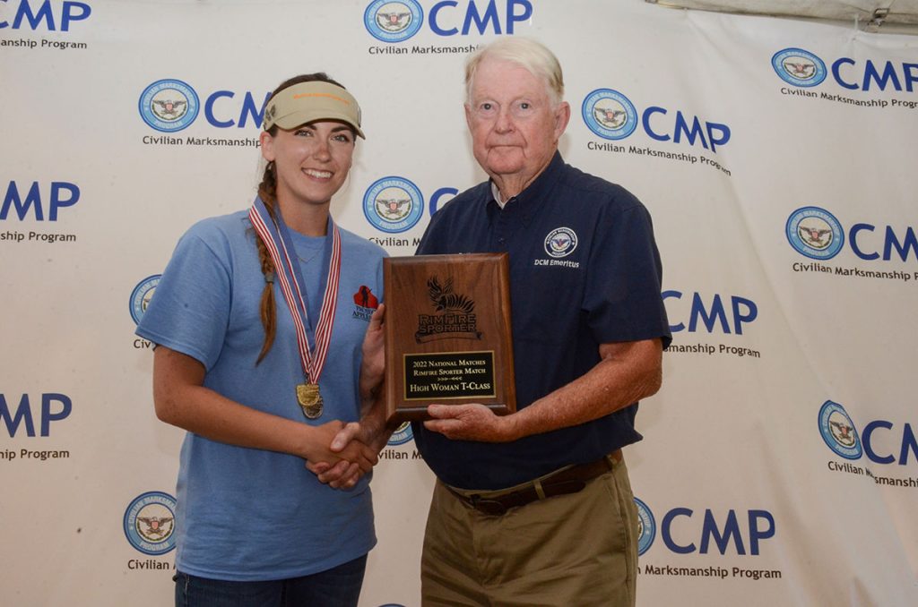 Brianna Toikkanen was the High Woman in the T-Class event and was awarded an award plaque.