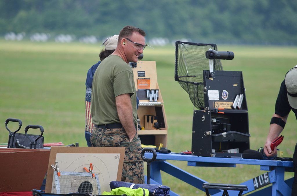 Nick standing on the firing line during the 2022 National Matches.