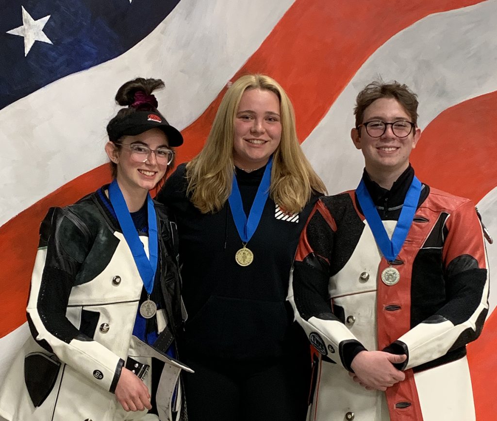 Medal winners for the 60 Shot Rifle Final in Ohio.