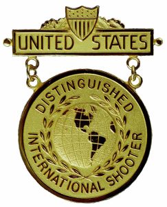 The United States Distinguished International Shooter badge.