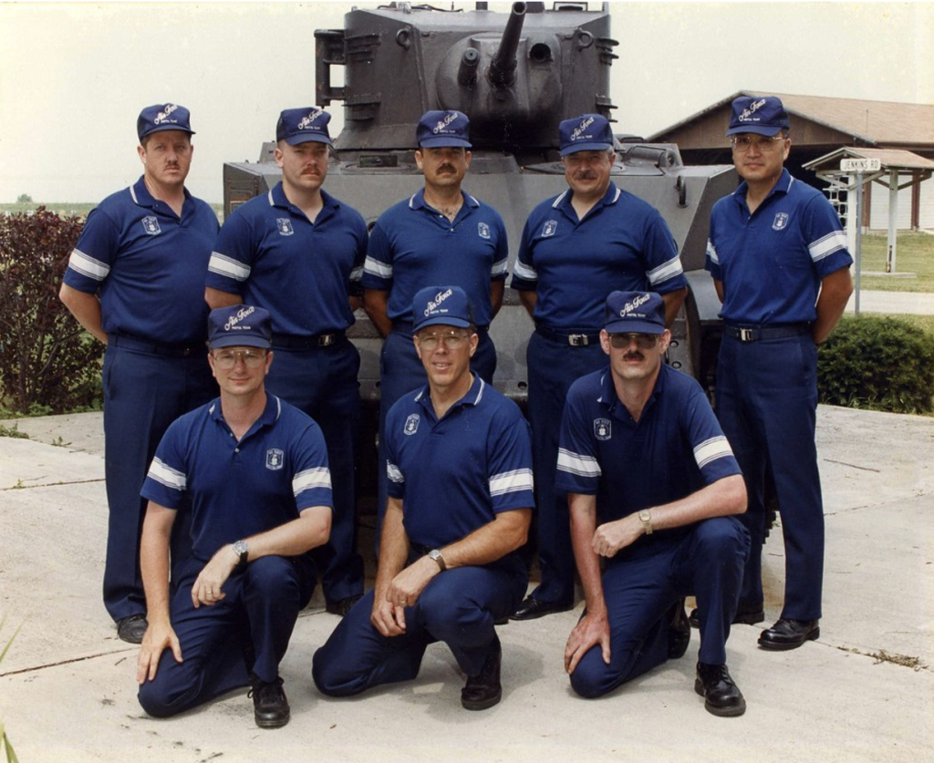 A photo of the 1989 United States Air Force National Pistol Team.