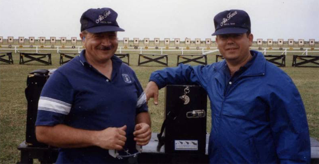 Doc Engelmeier and Gary Foster together on the range at Camp Perry.