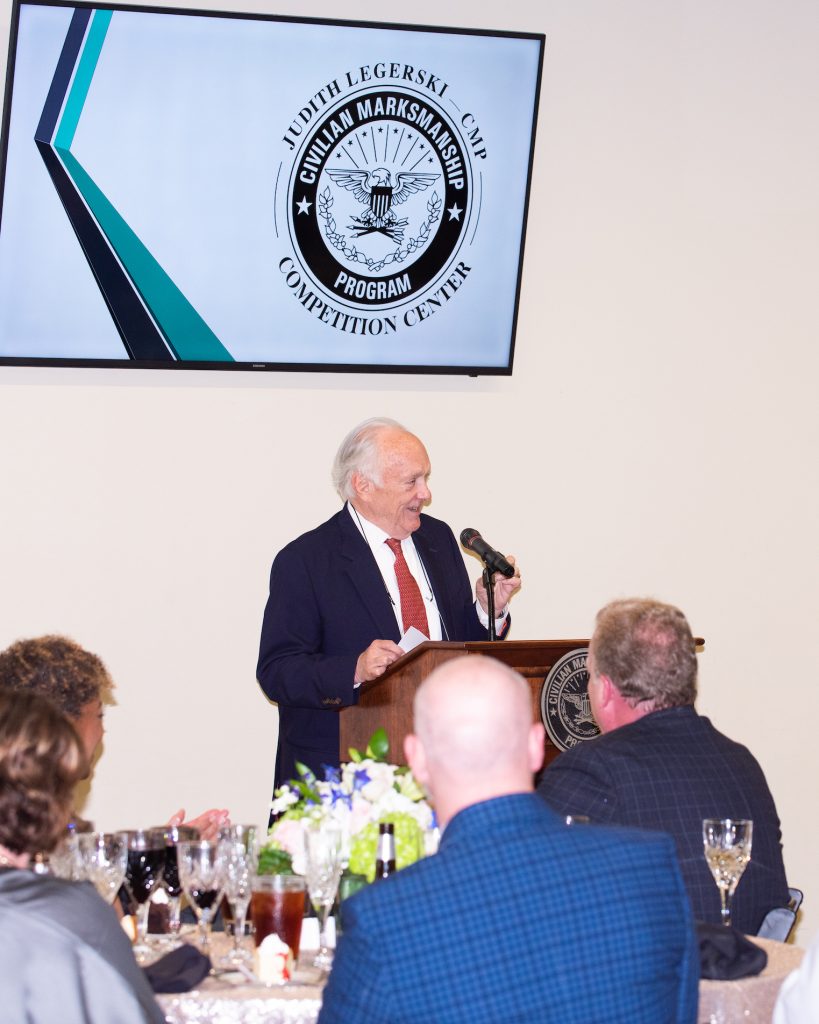 E.C. (Cris) Stone speaking at the ceremony banquet.