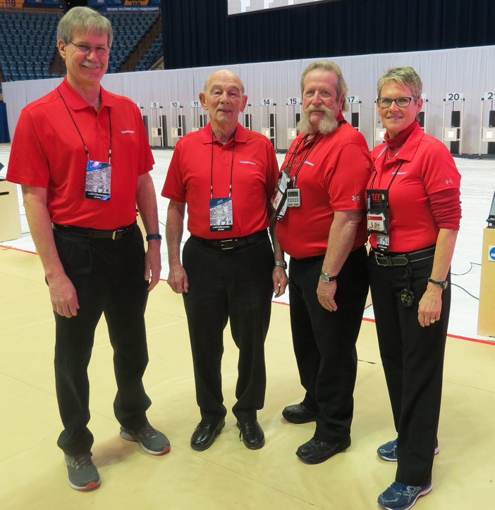 Larry Pendergrass with the NCAA Range Officers.