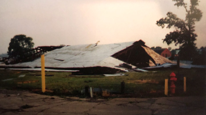 Tornado damage from 1998