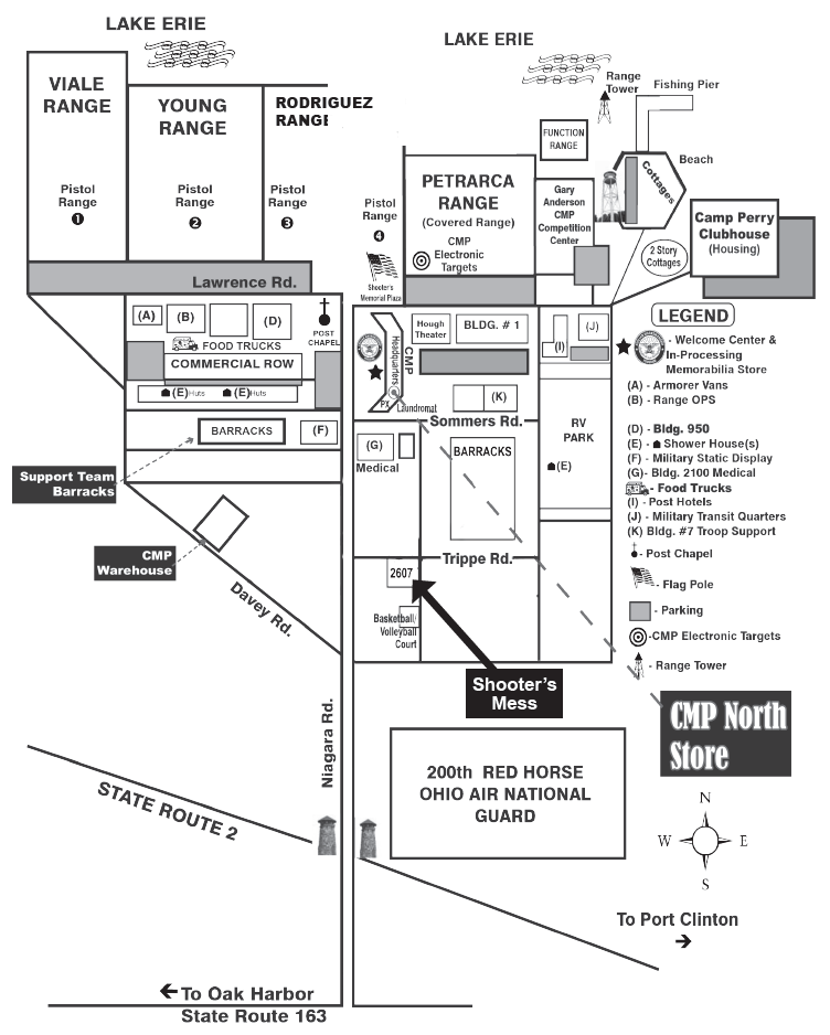 Map of Camp Perry