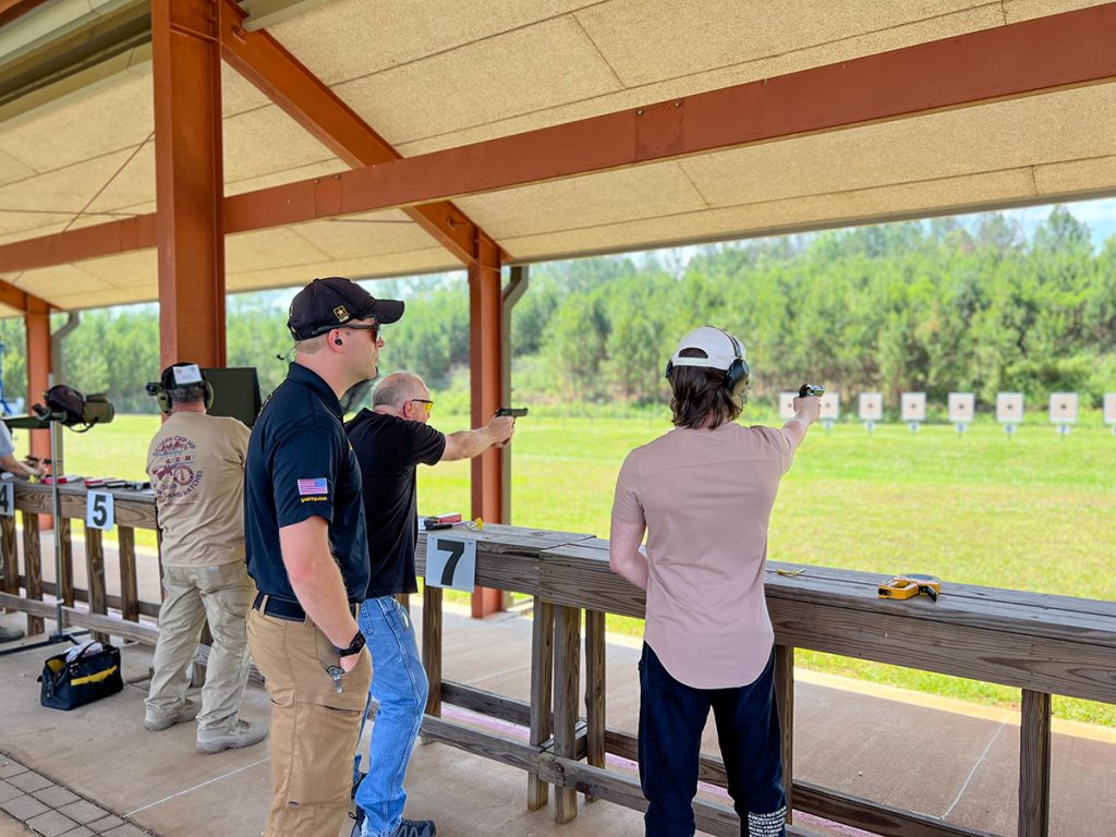 A Pistol Marksmanship 101 Course was held during the May Talladega Quarterly Matches.