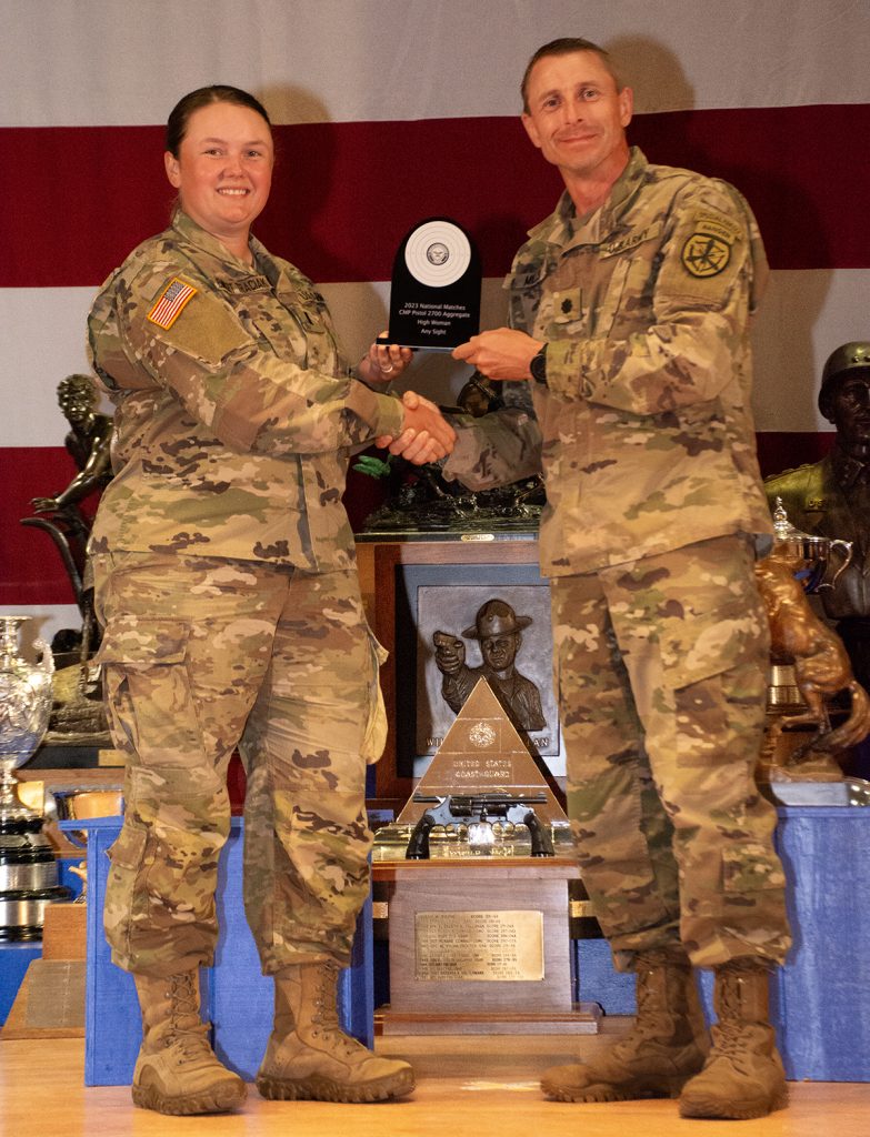 1LT Lisa Emmert Traciak claimed the High Woman title in the Any Sight category.