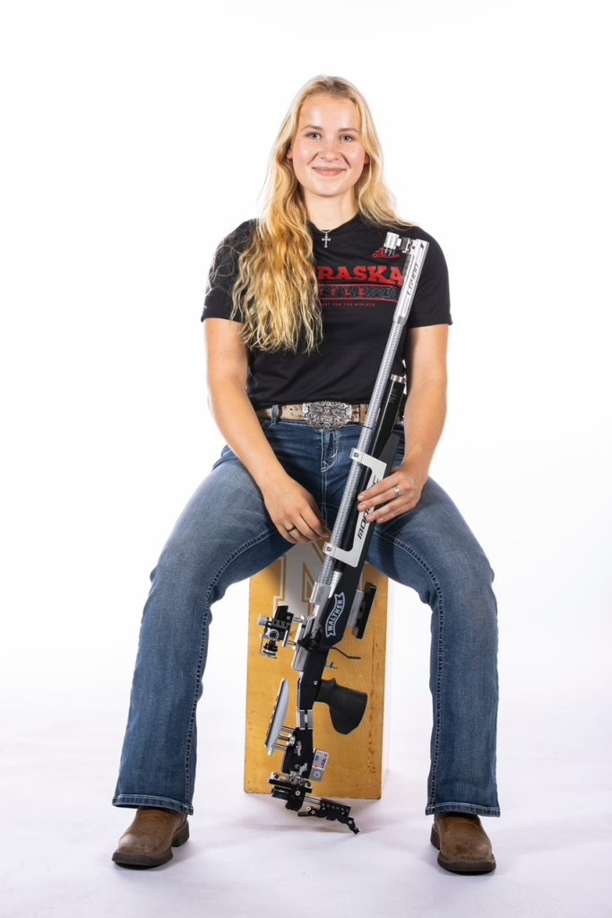 Cecelia Ossi is a member of the Nebraska Rifle Team.