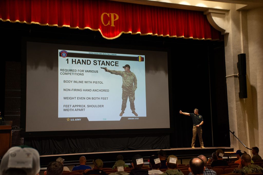 Small Arms Firing School classroom instruction.