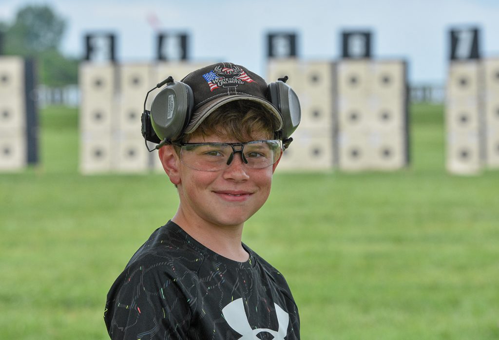 Junior smiles during match.