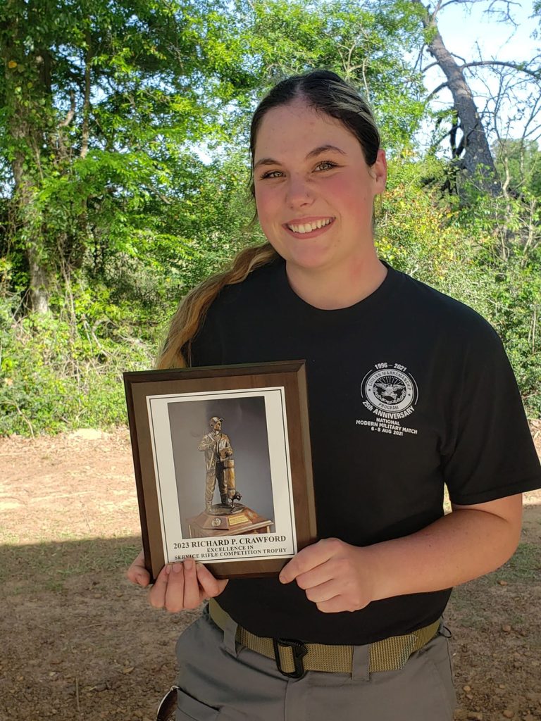 Charisma Owen with plaque