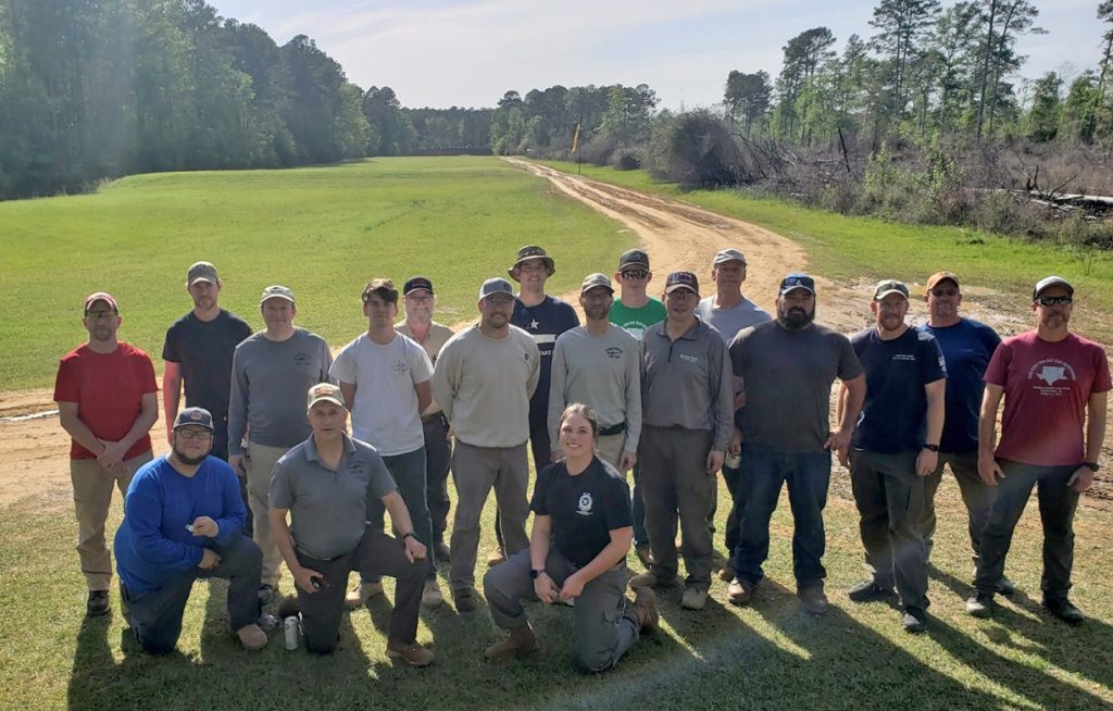 Group of competitors at the range