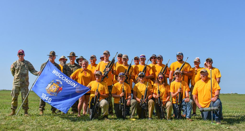 Casey with the Wisconsin Rifle Team