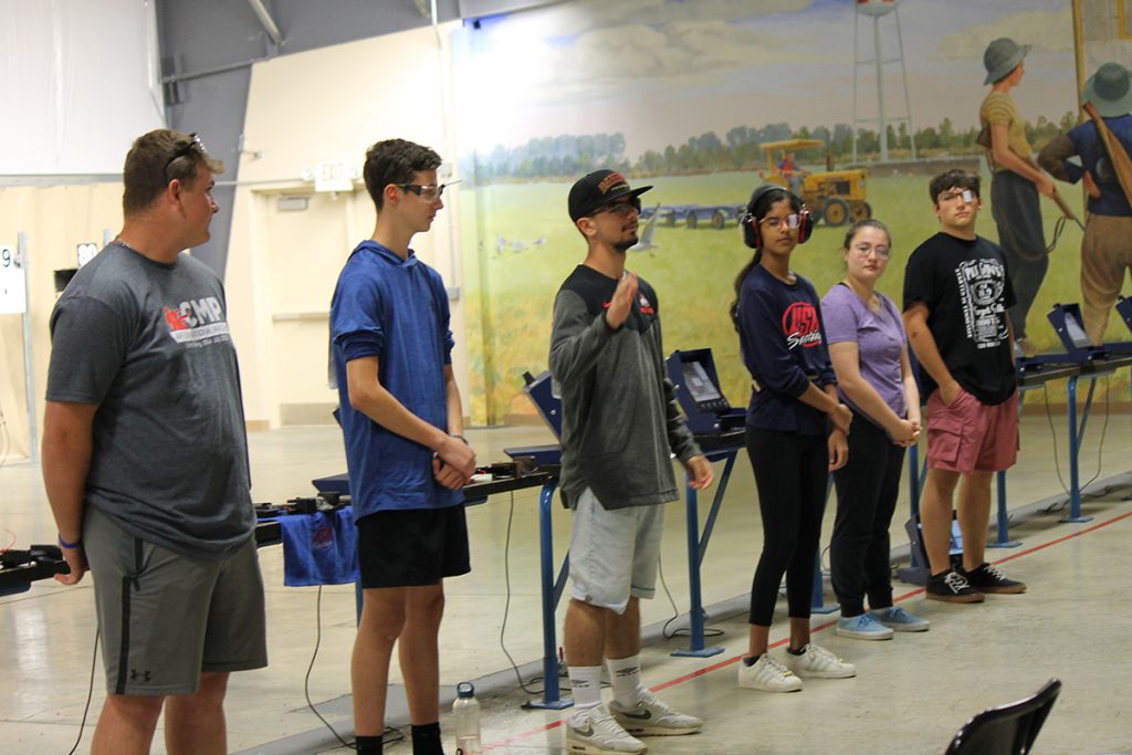 Nick with the junior pistol finalists