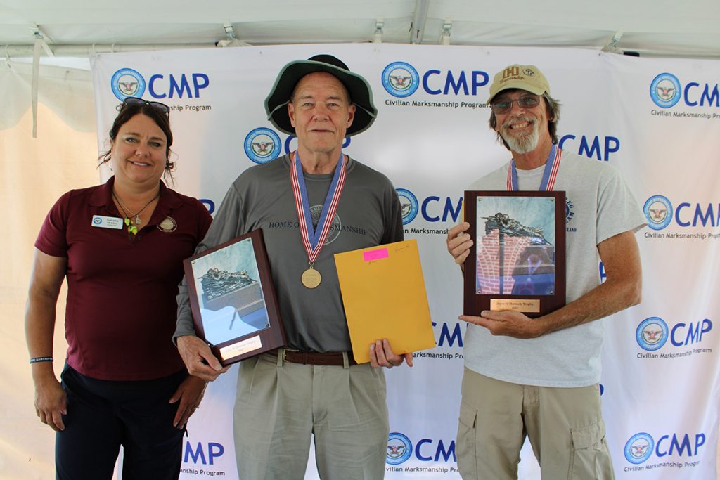 Vintage Sniper Manual Class team with award plaques.