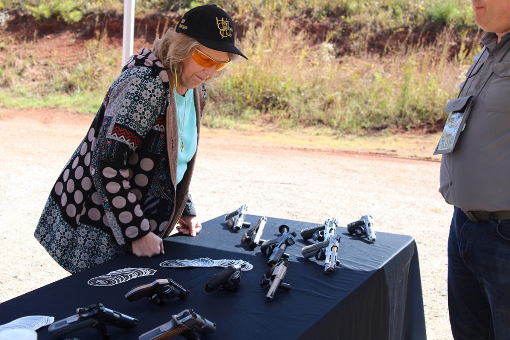 A great selection of firearms was available for attendees to view from various vendors.