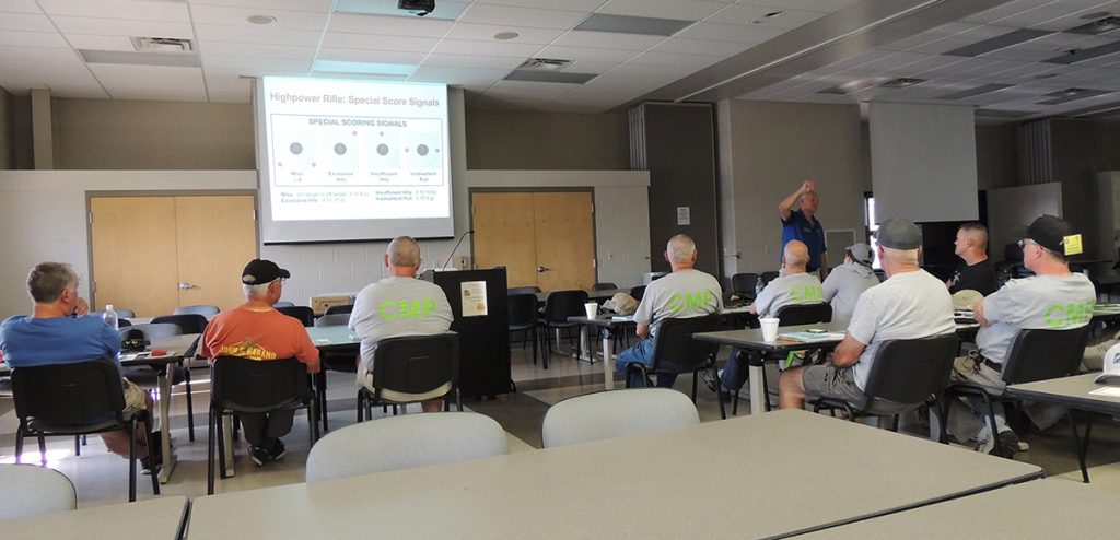 CMP Range Officer Training Course - Steve Cooper teaching a Range Officers Course.