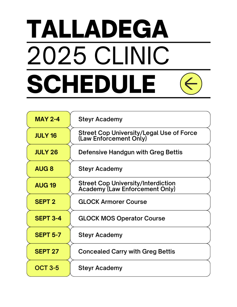 Talladega Schedule 1