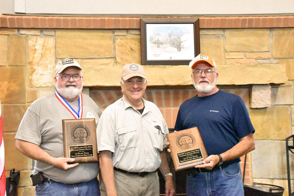 Bill Fairless and Richard Reichert were originally named the Semi-Automatic Vintage Sniper Match winners, but after a mix-up in scoring, the pair landed in second.