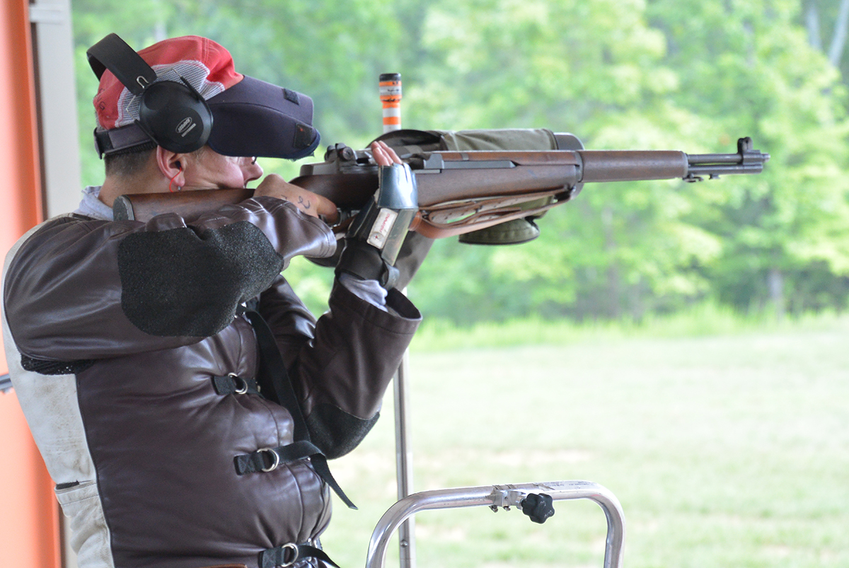 Douglas Armstrong, 55, of Lexington, NC, fired a score of 293-10x to become the first overall winner in the D-Day John C. Garand Match – breaking the previous National Match Record score. He was also the winner of the EIC Rifle Match.