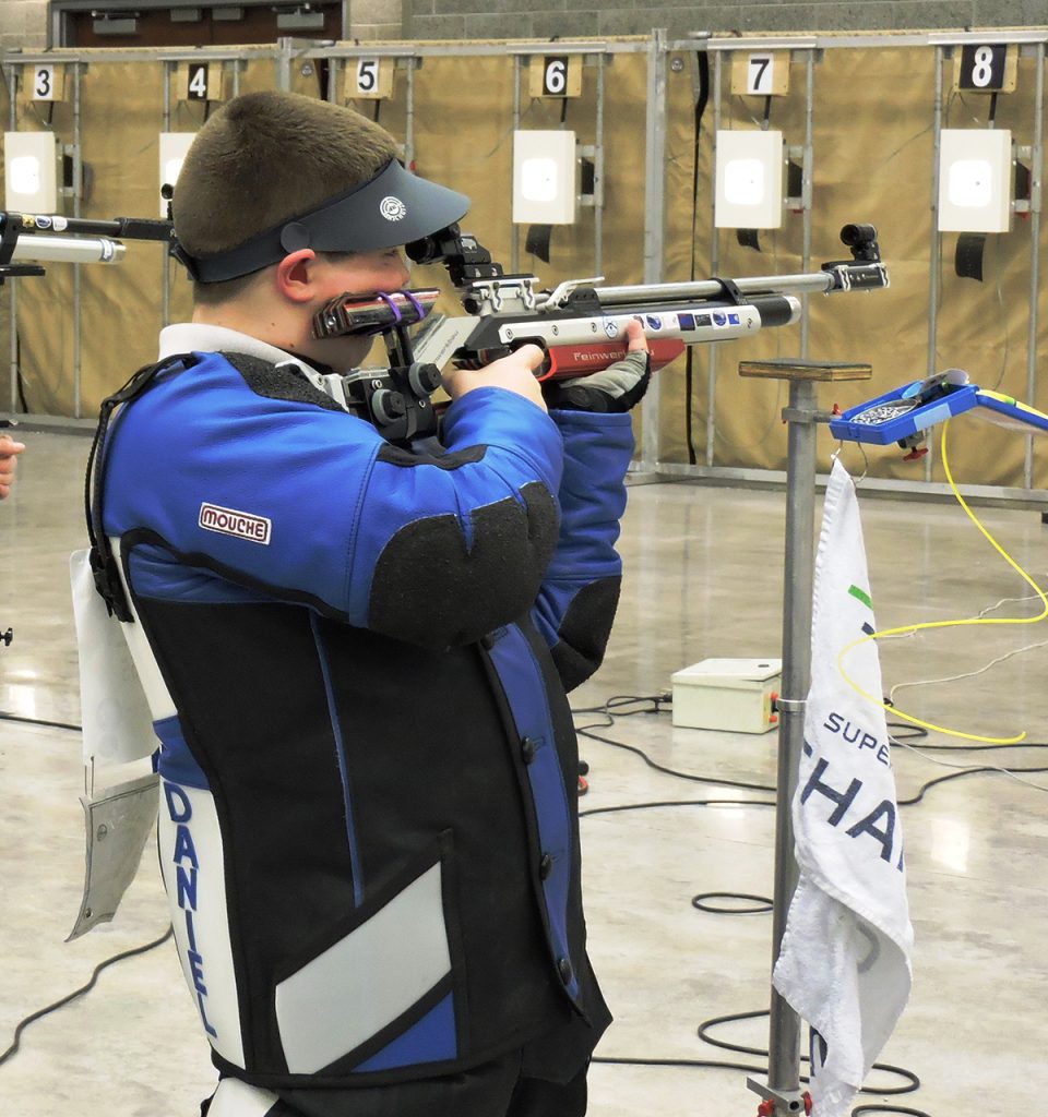 Cadet Daniel Enger was the overall precision champion at the 2016 JROTC National event. During the match, Enger fired upon the CMP’s Megalink electronic targets (seen here). The CMP targets are the same used in Enger’s home range in Washington.