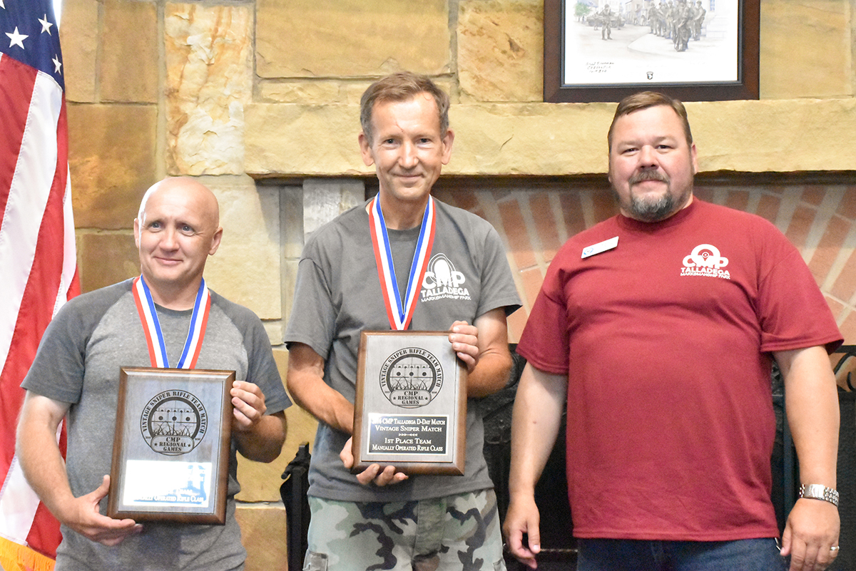 Carolina Choir Boys (a.k.a. Bobby Robinson and Daniel Henk) were the overall winners of the Manual Vintage Sniper Match. This year marked the first time the Sniper Match was featured during the D-Day event.