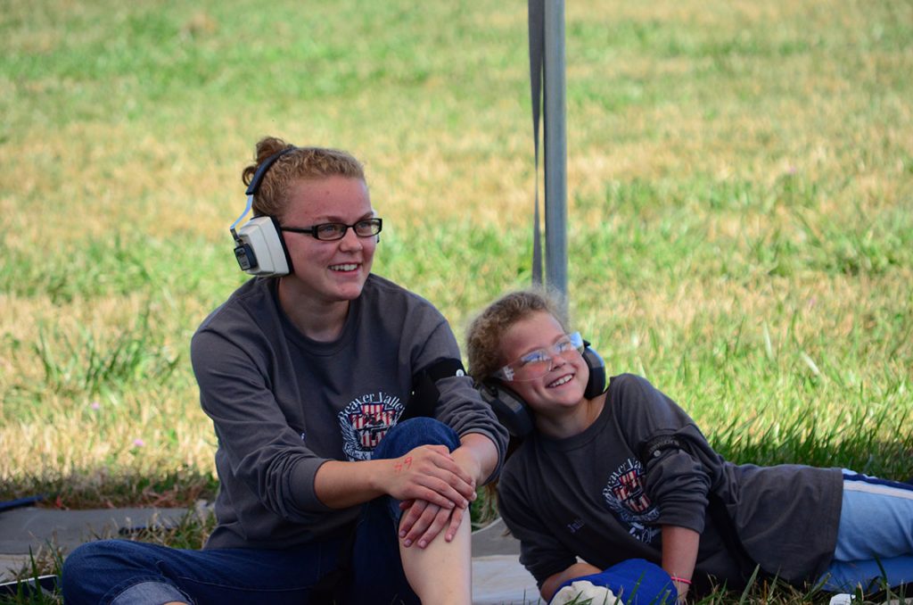 Representing the age spectrum of the McChesney family: oldest, Cheri (left), and youngest, Julia (right)