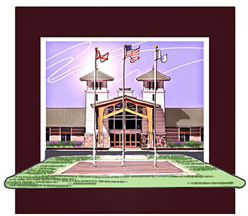 Clubhouse-Front-Flagpoles
