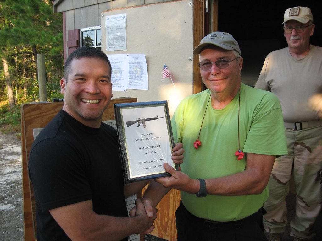 Dale Brickwood, Governor's Match Winner with Match Director, Paul Adamowski