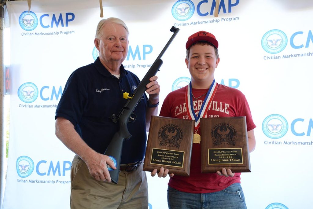 At the 2015 Eastern Games in North Carolina, Sam made history by becoming the first and only person in the existence of the Rimfire Sporter Match to ever fire a perfect 600 score. He was awarded by the creator of the Rimfire Sporter Match, DCM Emeritus, Gary Anderson.