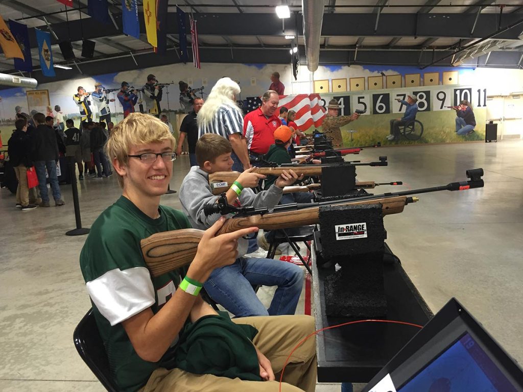 Students at the Ottawa County Career Showcase were given the chance to fire on CMP’s state-of-the-art electronic targets with sporter air rifles – safe, fun and easy to use.