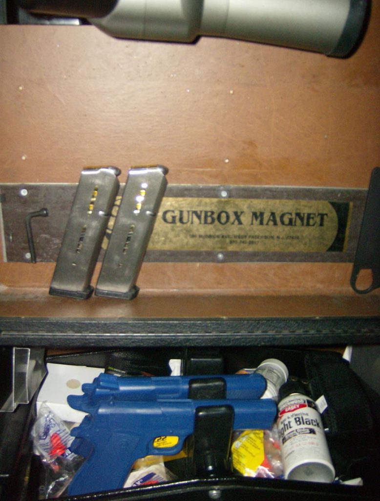 Figure 2. Blue Guns in Pistol Box