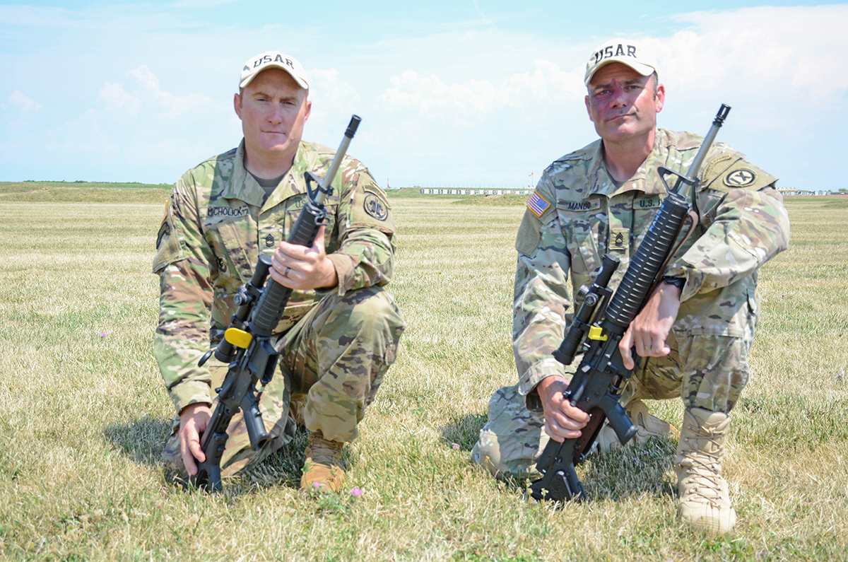 MSG Robert Mango and SFC Joel Micholick set a new National Record during their win in the Hearst Doubles competition.