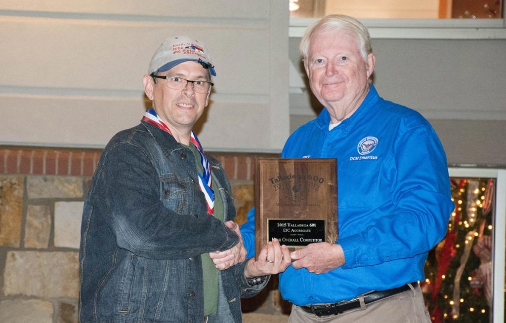 Eric Herrin earned first place in the As-Issued 1911, Military & Police Pistol and EIC Aggregate matches during the Inaugural Talladega 600 at the Talladega Marksmanship Park.