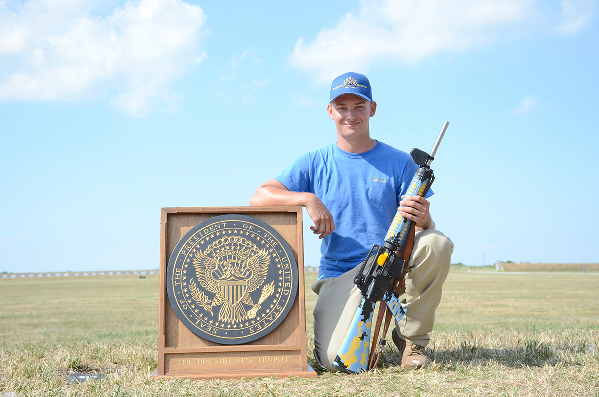 Forrest Greenwood was named the High Junior in the President’s Match with a score of 289-9x.