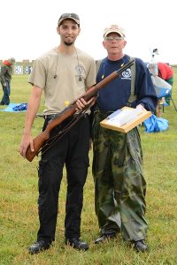 Jason Kozora and his step-dad, Craig Downing, built the M1 Garand Kozora used during the match. The two have built around 20 rifles together.