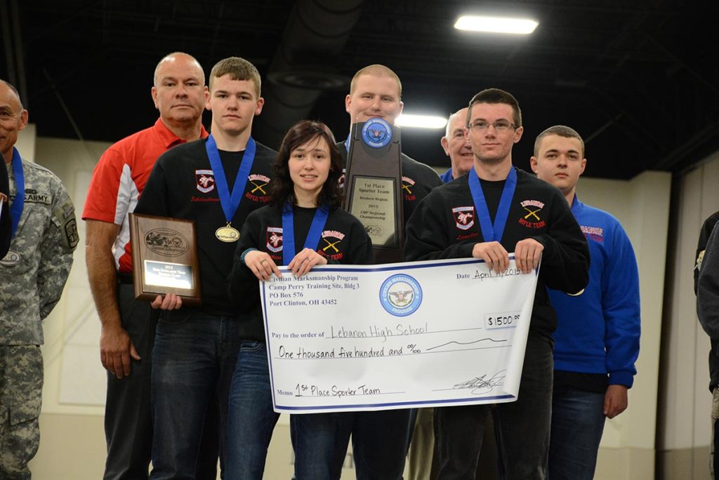 Lebanon High School finished in third place overall – nabbing the gold in Utah. Team members are Jasmine Wiles, Cody Bates, Alexander Eikelenboom and Michael Langdon. The team is coached by LTC Mark Smith (U.S. Army Ret.).